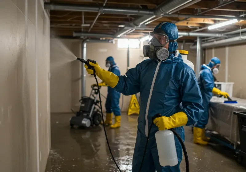 Basement Sanitization and Antimicrobial Treatment process in Mills, WY